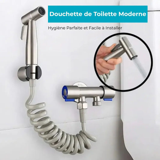 Douchette WC Inox Brossé - L'Hygiène Totale, La Qualité Qui Dure