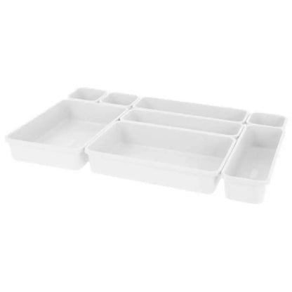 Organisateur de Tiroirs de Bureau - Lot de 8 Pièces | Rangement Modulable et Pratique