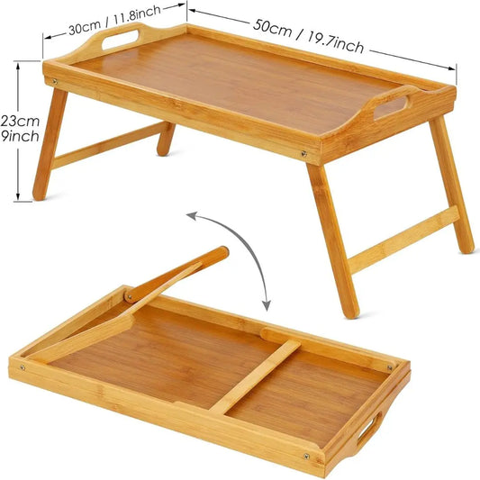 Plateau de Service en Bambou Pliable