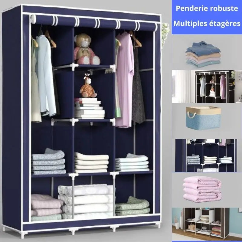 Armoire en Tissu Portable - L'Allié Idéal pour un Rangement Parfait